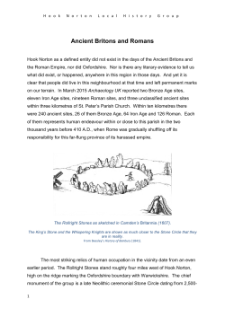 Ancient Britons and Romans - Hook Norton Village Website