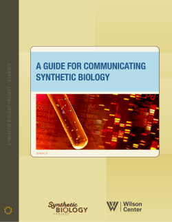 A Guide for Communicating Synthetic Biology