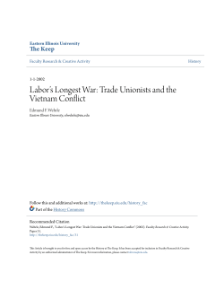 Labor&acirc;&bull;Žs Longest War: Trade Unionists and the Vietnam Conflict
