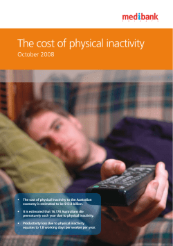 The cost of physical inactivity