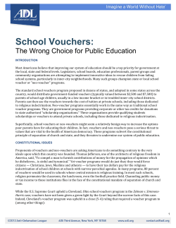 School Vouchers: