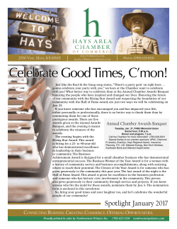 Celebrate Good Times, C`mon! - Hays Area Chamber of Commerce