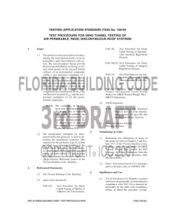 TESTING APPLICATION STANDARD (TAS) No. 108