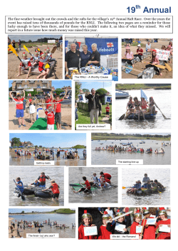 2011 Raft Race - Alnmouth Village Newsletters