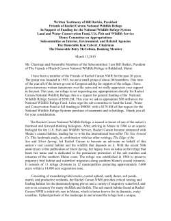 House-Written-Testim.. - National Wildlife Refuge Association