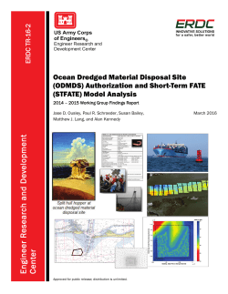 ERDC TR-16-2 "Ocean Dredged Material Disposal Site (ODMDS