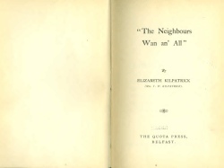 E. Kilpatrick, The neighbours wan an all