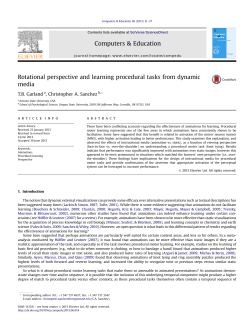 Rotational perspective and learning procedural tasks from dynamic