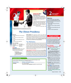 The Clinton Presidency