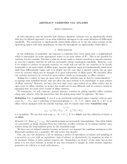 Varieties via atlases - UC Davis Mathematics