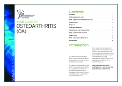 osteoarthritis (oa) - md physiotherapy services
