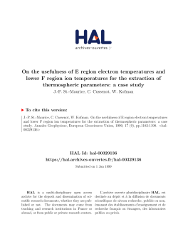 On the usefulness of E region electron temperatures and lower F