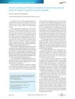 Non commercial use only - Italian Journal of Medicine