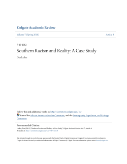 Southern Racism and Reality: A Case Study