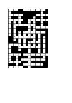 crossword puzzle