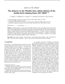 ( y ) Letter to the Editor The distance to the