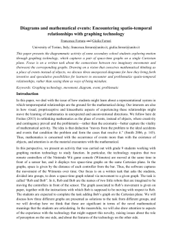 Encountering spatio-temporal relationships with graphing technology