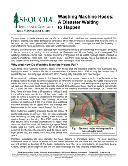 Washing Machine Hoses: A Disaster Waiting to Happen