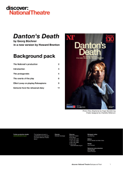Danton`s Death - National Theatre