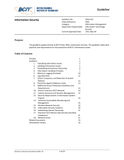 3502 Information Security Guideline