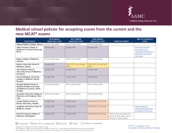 14-027 MCAT School Policies