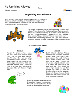 No Rambling Allowed_Teaching Handout