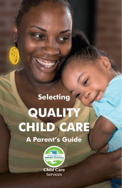 Selecting Quality Child Care