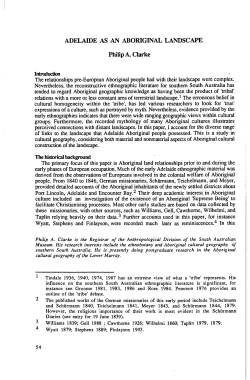 Adelaide as an Aboriginal Landscape - ANU Press