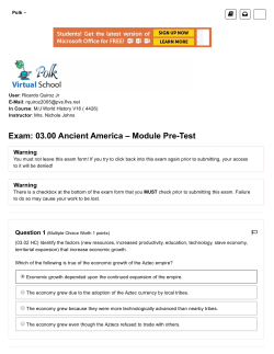 Exam: 03.00 Ancient America – Module PreTest