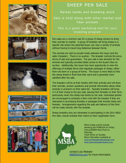 Pen Sale Flyer - Maine Sheep Breeders Association