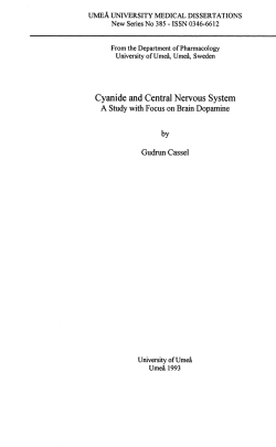 Cyanide and Central Nervous System