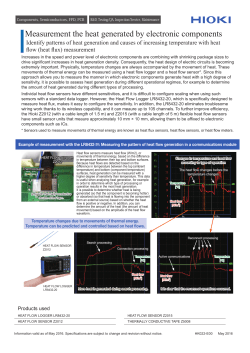 Measurement the heat generated by electronic components