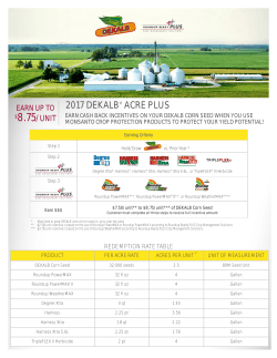 2017 dekalb&reg; acre plus