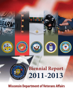 2011-2013 - Wisconsin Department of Veterans Affairs