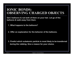 6.1 Ionic Bonding - Lyndhurst School