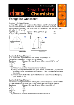 Energetics questions (PDF , 116kb)