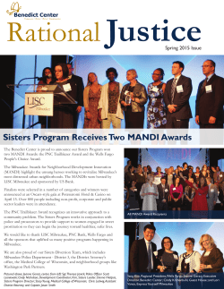 Sisters Program Receives Two MANDI Awards