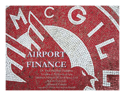 airport finance - McGill University