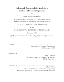 Index and Characteristic Analysis of Partial Differential Equations