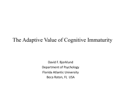 AM C Bjorklund - The Evolution Institute