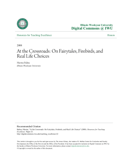 At the Crossroads: On Fairytales, Firebirds, and Real Life Choices