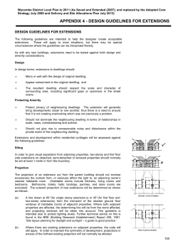 Appendix 4: Design Guidelines For Extensions