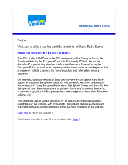 March - Stand Up For Europe