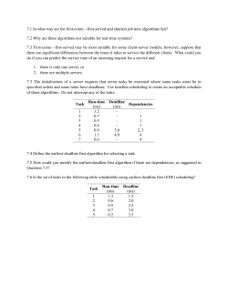 7.1 In what way are the first-come&mdash;first