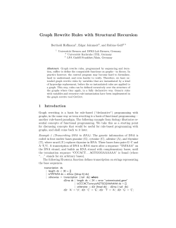 Graph Rewrite Rules with Structural Recursion - FB3