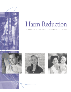 Harm Reduction: A British Columbia Community Guide