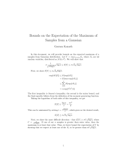 Bounds on the Expectation of the Maximum of