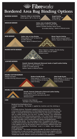 Bordered Area Rug Binding Options