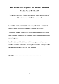 What are we missing by ignoring text records in the Clinical Practice