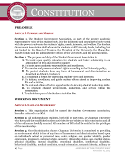 constitution - Chapman University